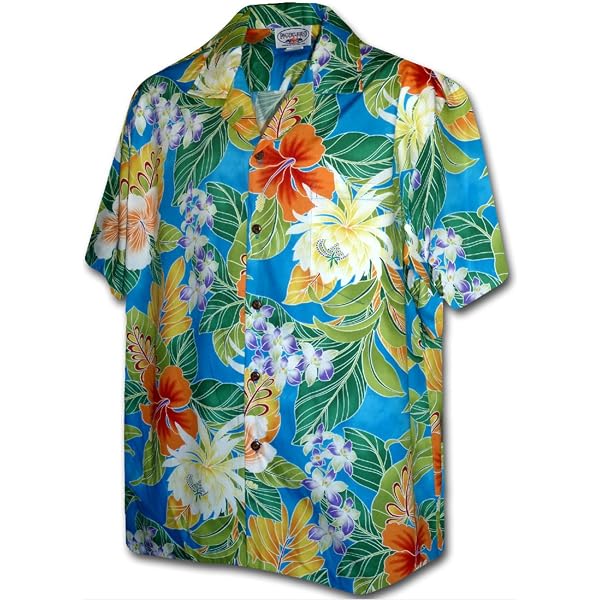 Amazon.com: Pacific Legend Hawaiian Shirt Waikiki Beach in